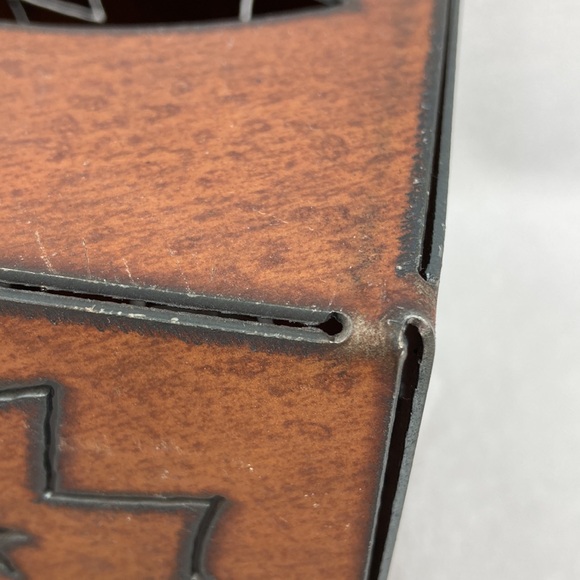 Rustic Cross Tissue Box Cover Heavy Metal 5.5” - Picture 7 of 11